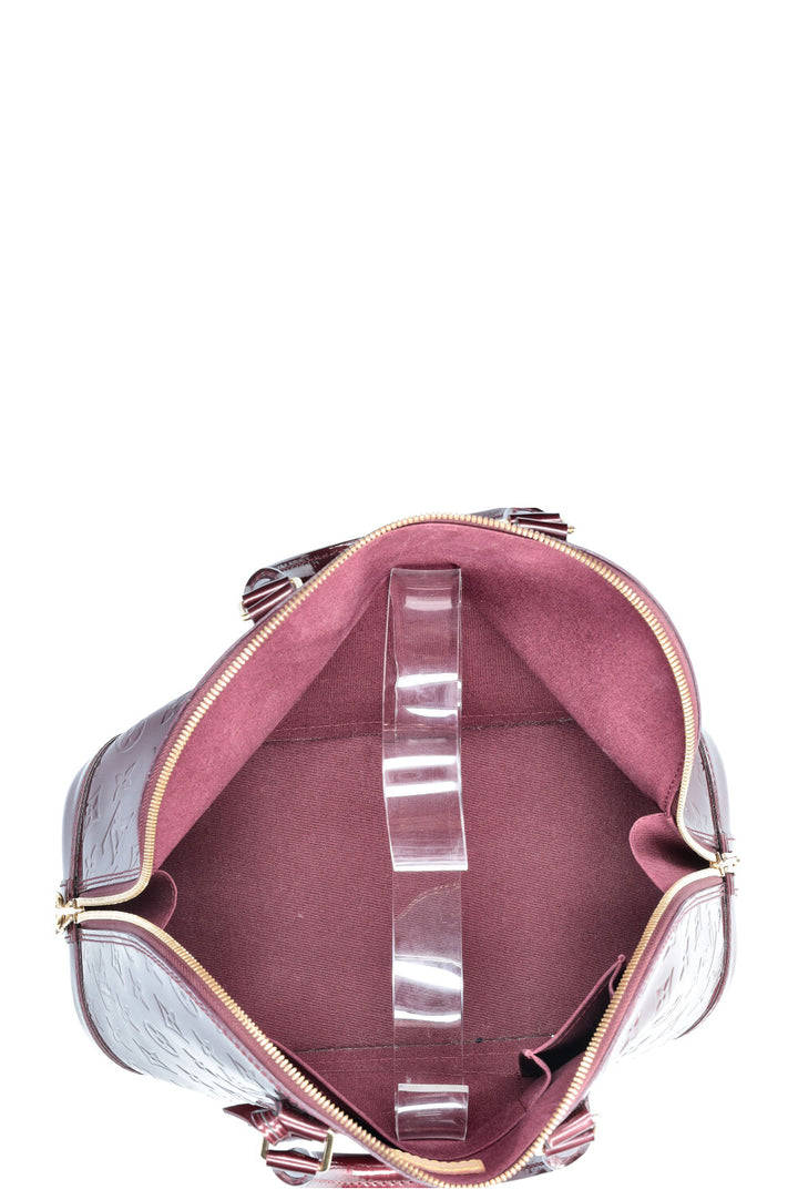 LOUIS VUITTON Alma Bag PM Vernis Rouge Fauviste