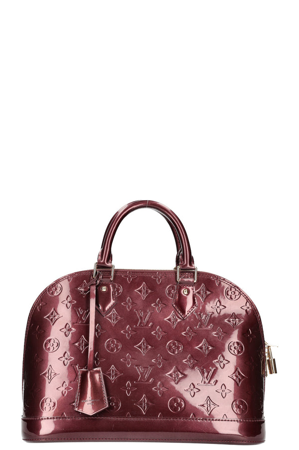LOUIS VUITTON Alma Bag PM Vernis Rouge Fauviste