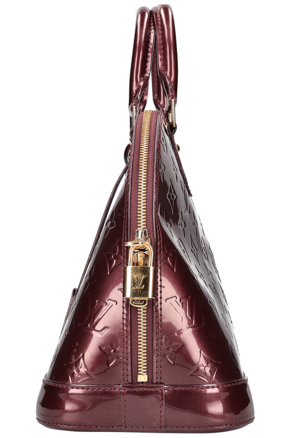 LOUIS VUITTON Alma Bag PM Vernis Rouge Fauviste