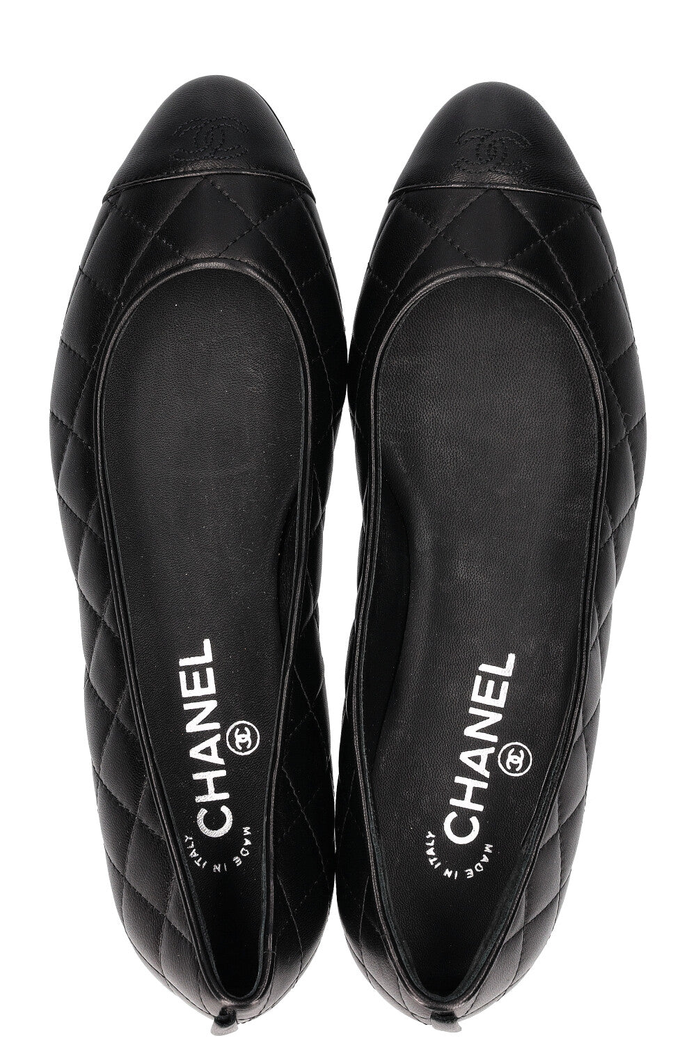 CHANEL Flats Matelasse Black