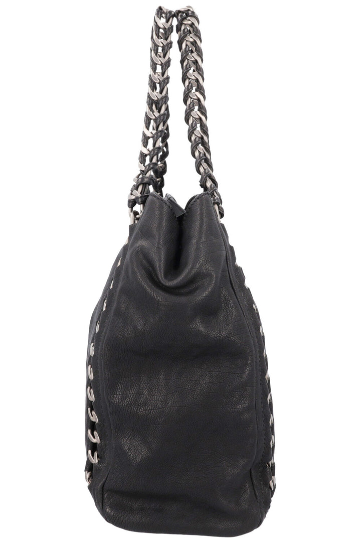 CHANEL CC Chain Tote Bag Black