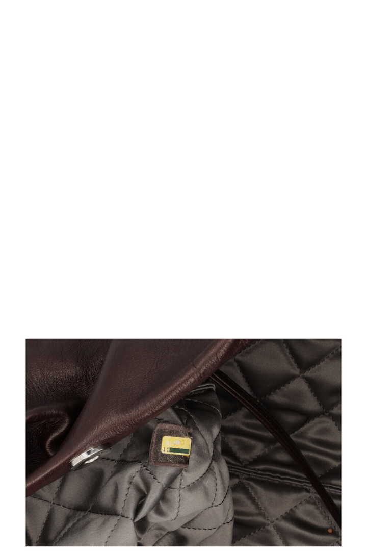 CHANEL Chain CC Tote Bag Brown Leather