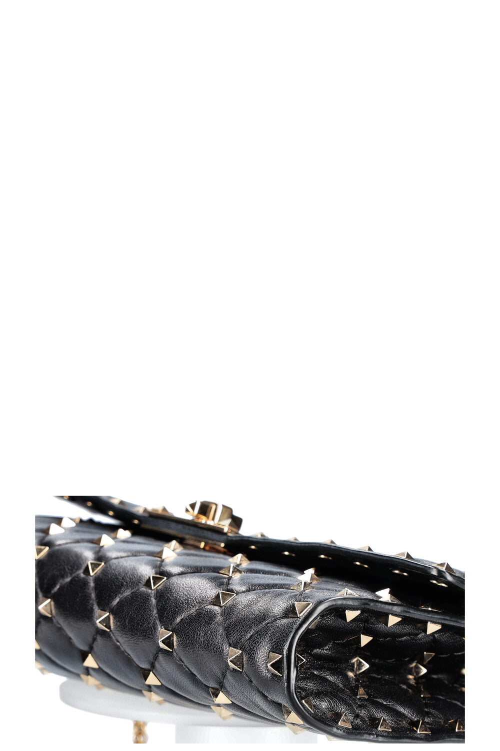 VALENTINO Rockstud Spike Shoulder Bag Black