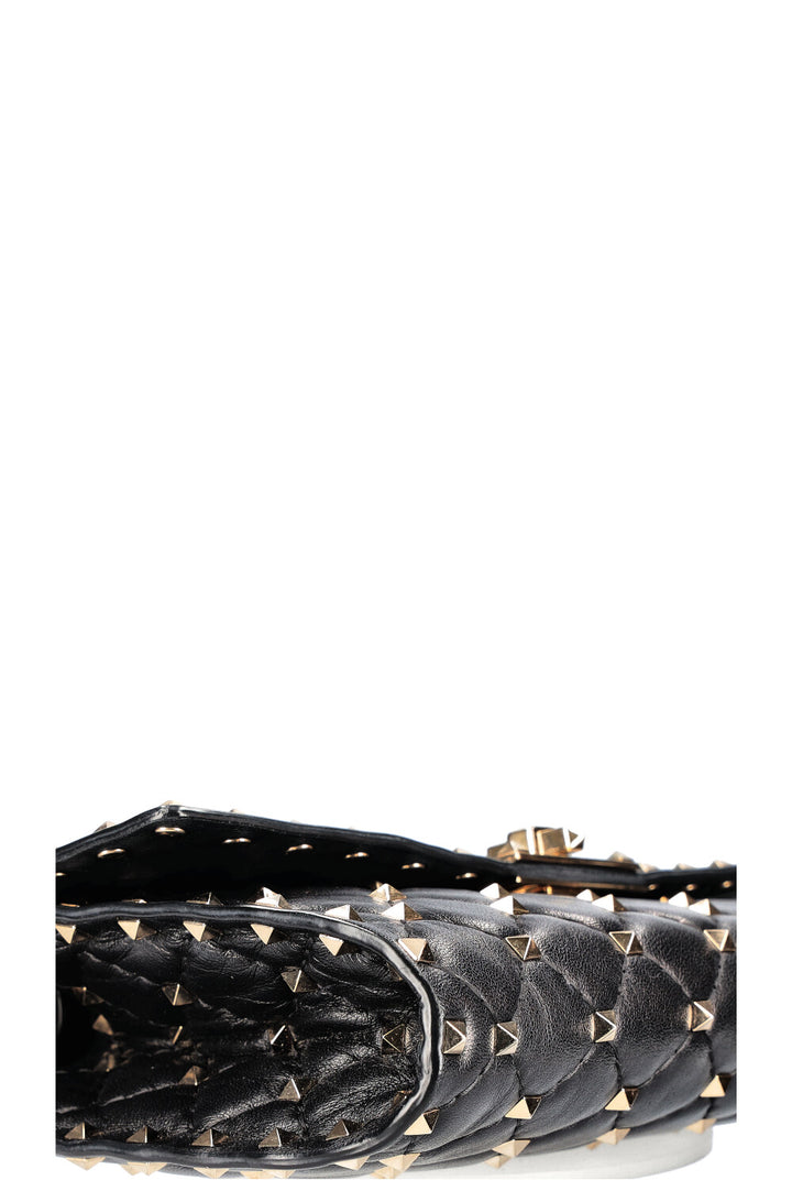 VALENTINO Rockstud Spike Shoulder Bag Black