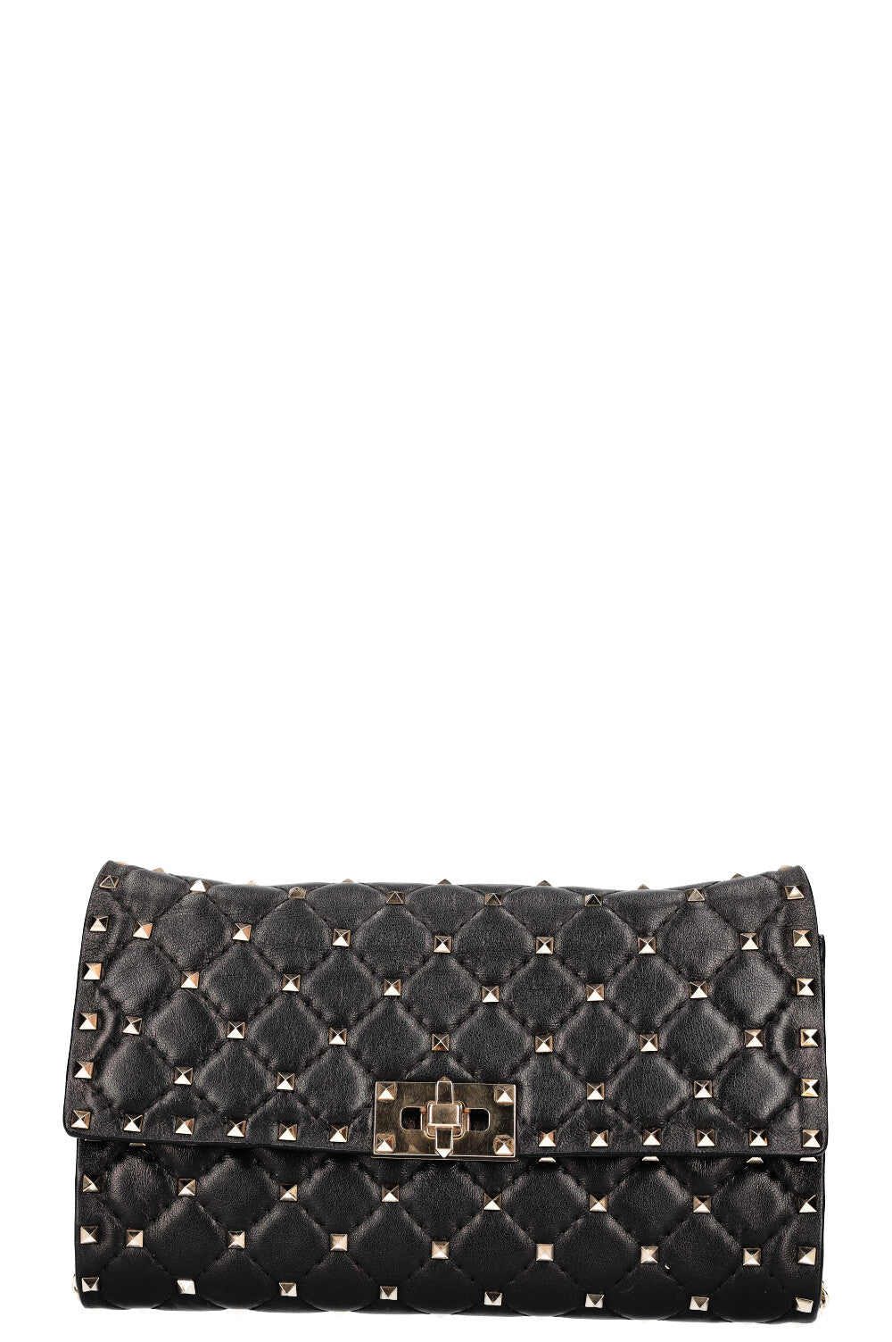 VALENTINO Rockstud Spike Shoulder Bag Black