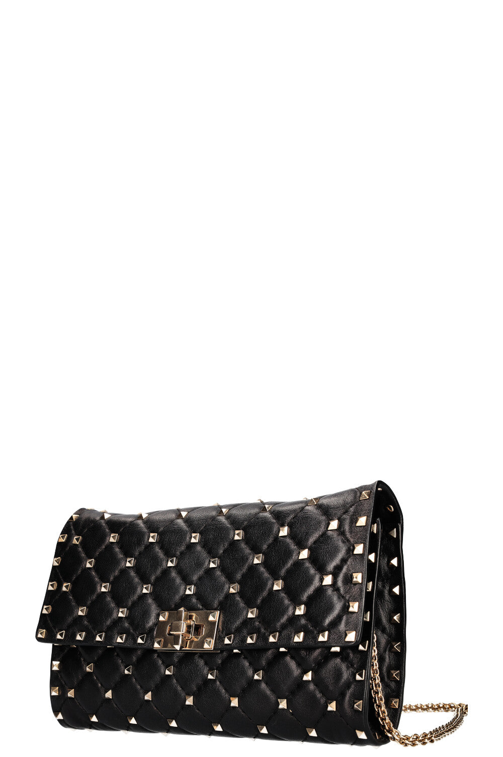 VALENTINO Rockstud Spike Shoulder Bag Black