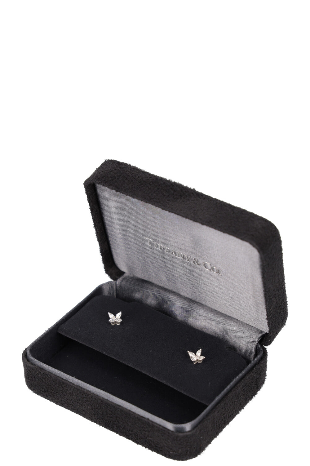 TIFFANY&CO. Victoria Mini Earrings Platinum & Diamonds