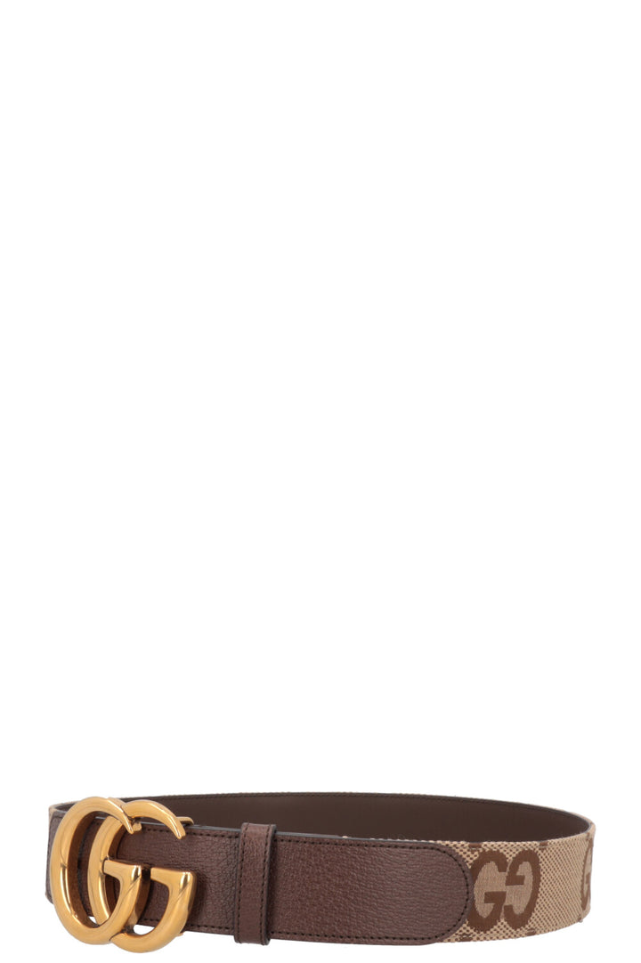 Ceinture GUCCI Jumbo GG Marmont Marron
