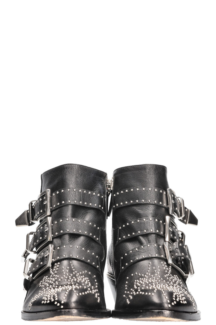 CHLOÉ Susanna Boots Black Silver