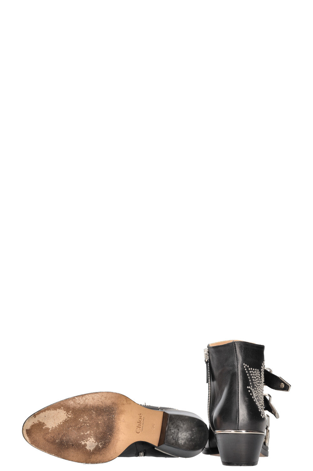 CHLOÉ Susanna Boots Black Silver