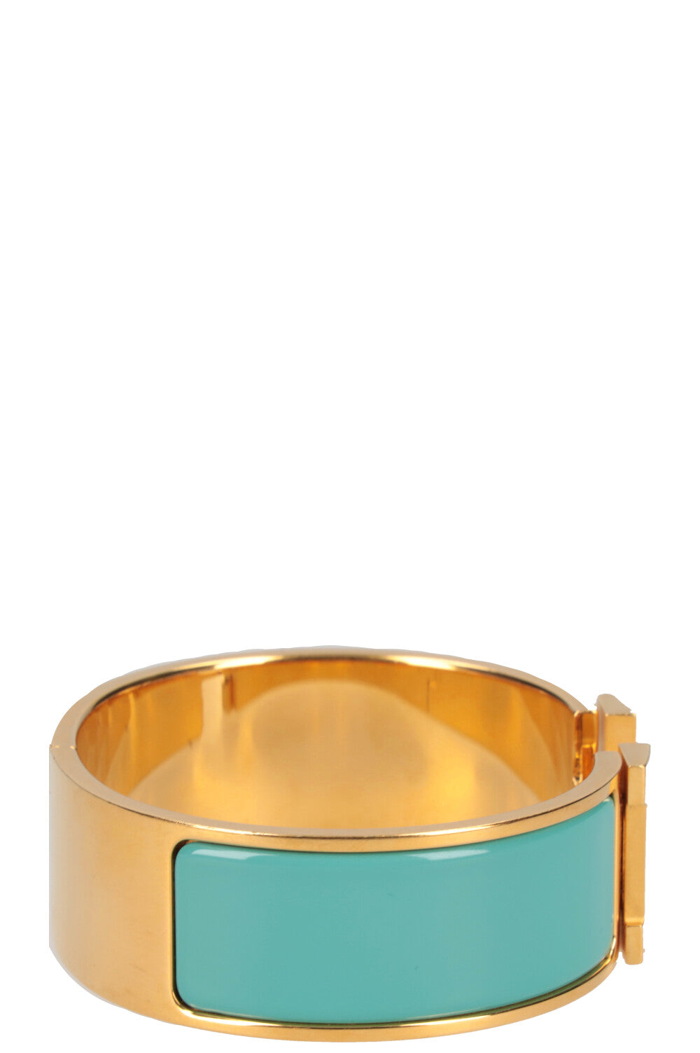 HERMÈS GM Clic H Turquoise Gold