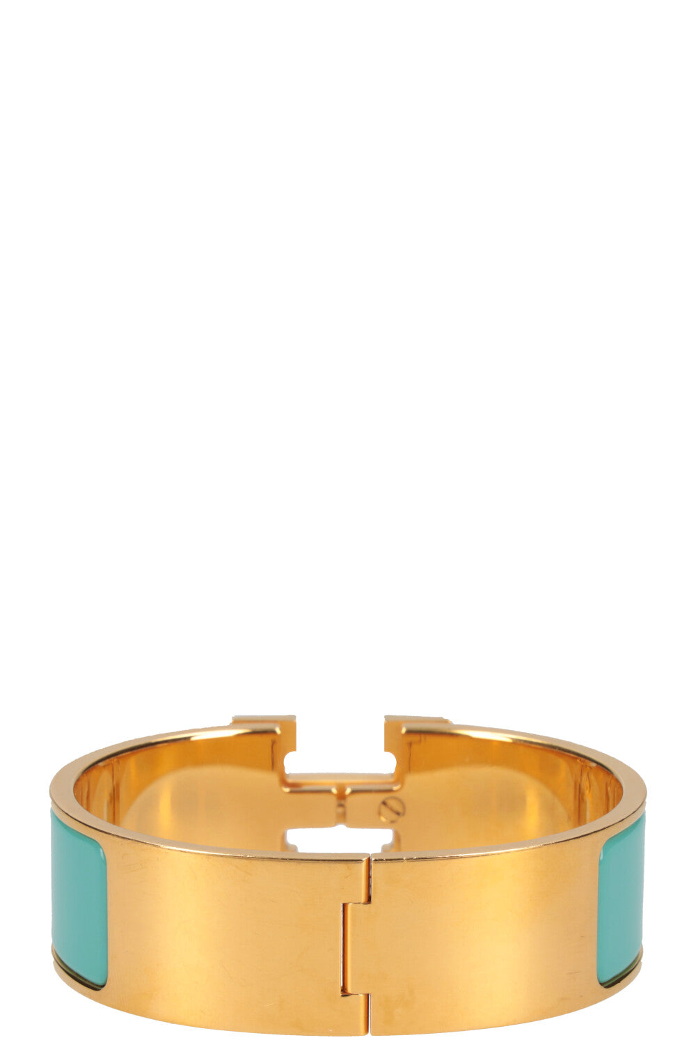 HERMÈS GM Clic H Turquoise Gold