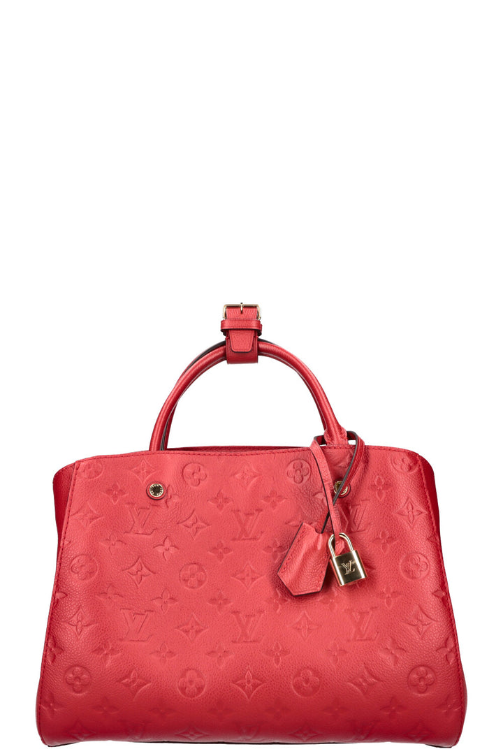 LOUIS VUITTON Montaigne MM Bag Empreinte Red