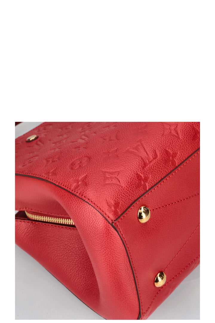 LOUIS VUITTON Montaigne MM Bag Empreinte Red