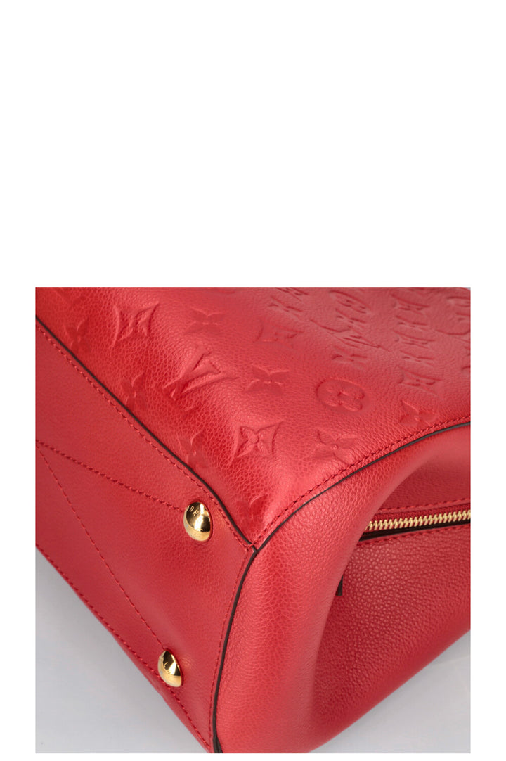 LOUIS VUITTON Montaigne MM Bag Empreinte Red