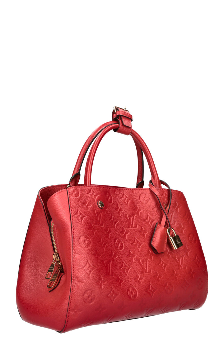 LOUIS VUITTON Montaigne MM Bag Empreinte Red