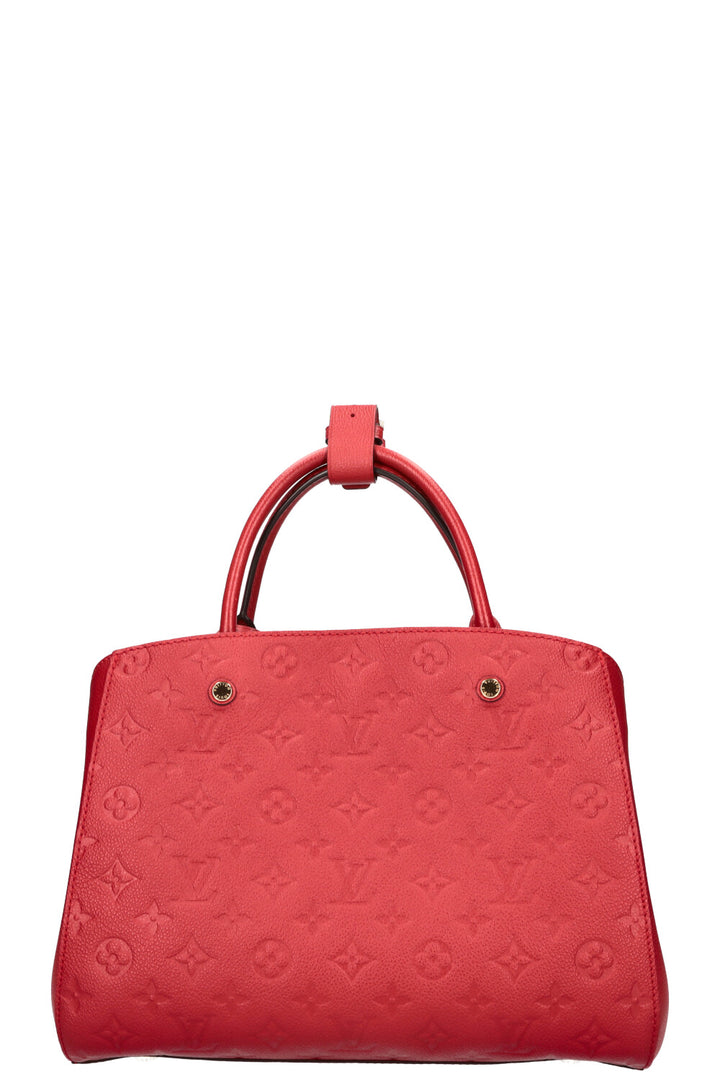 LOUIS VUITTON Montaigne MM Bag Empreinte Red