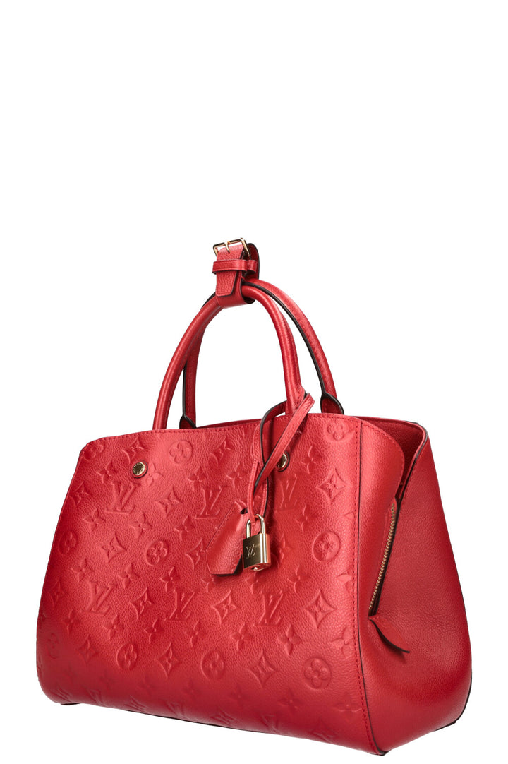 LOUIS VUITTON Montaigne MM Bag Empreinte Red