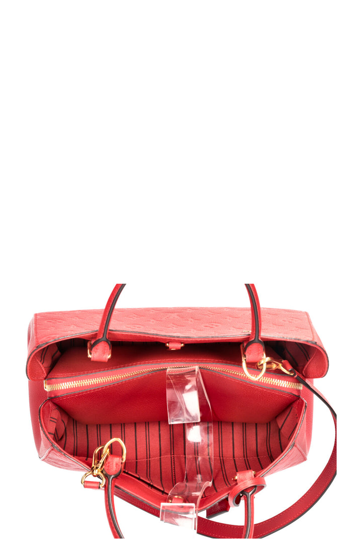 LOUIS VUITTON Montaigne MM Bag Empreinte Red