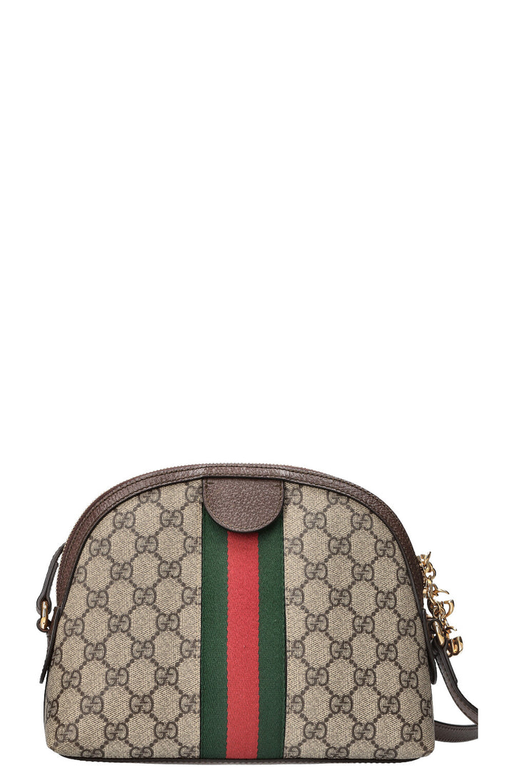 GUCCI Ophidia Dome Shoulder Bag GG Coated Canvas