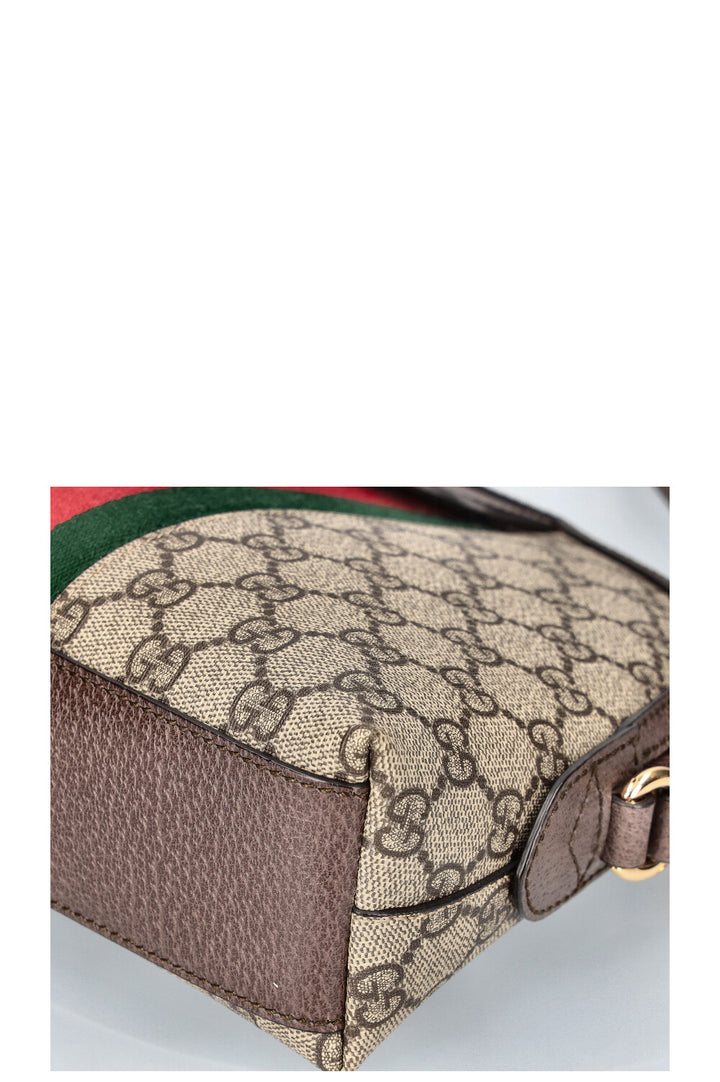 GUCCI Ophidia Dome Shoulder Bag GG Coated Canvas