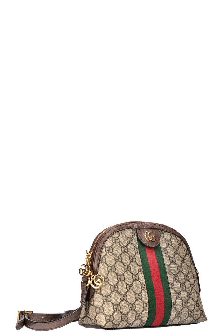 GUCCI Ophidia Dome Shoulder Bag GG Coated Canvas