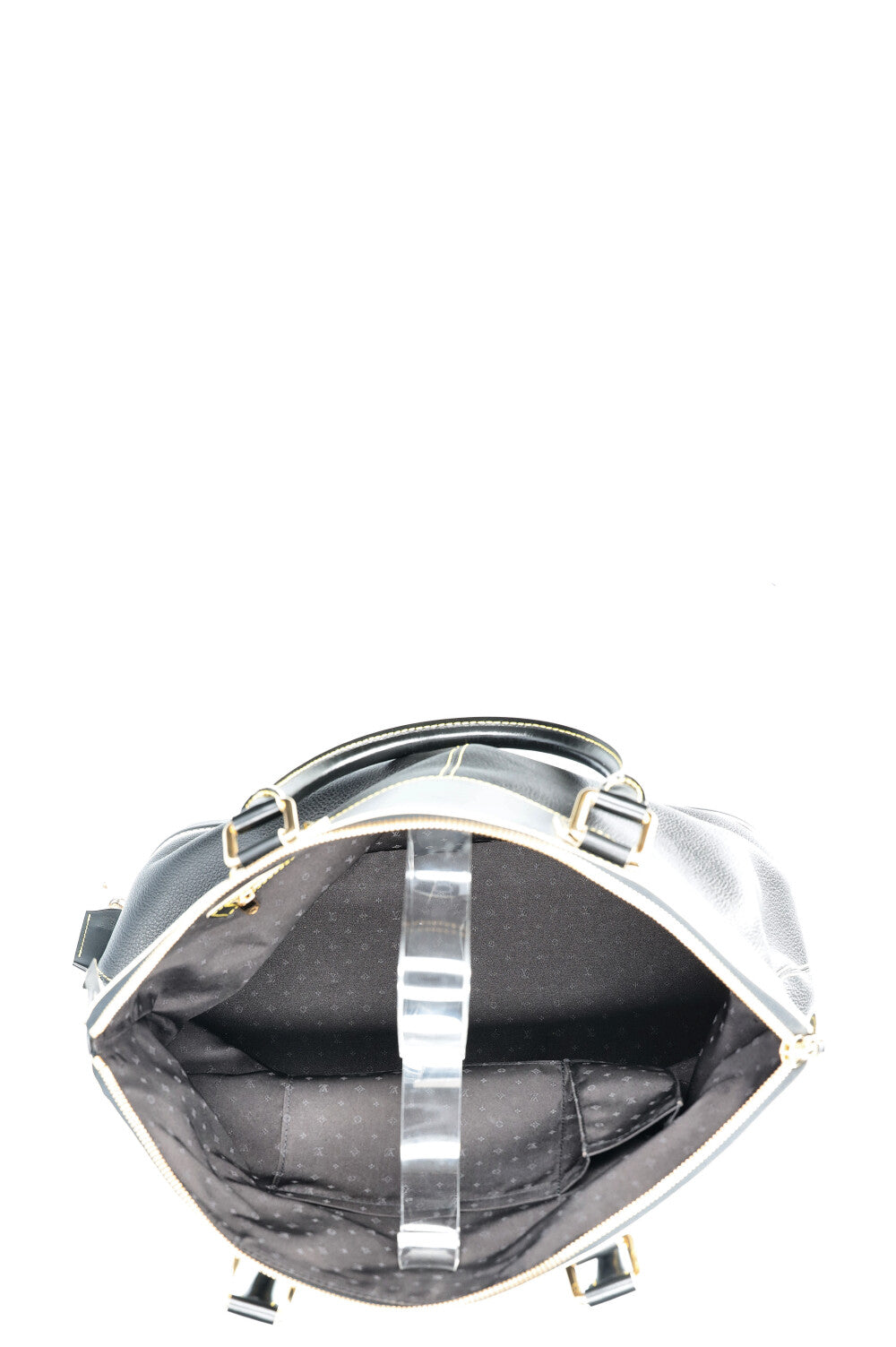 LOUIS VUITTON GM Suhali Lockit Bag Leather Black