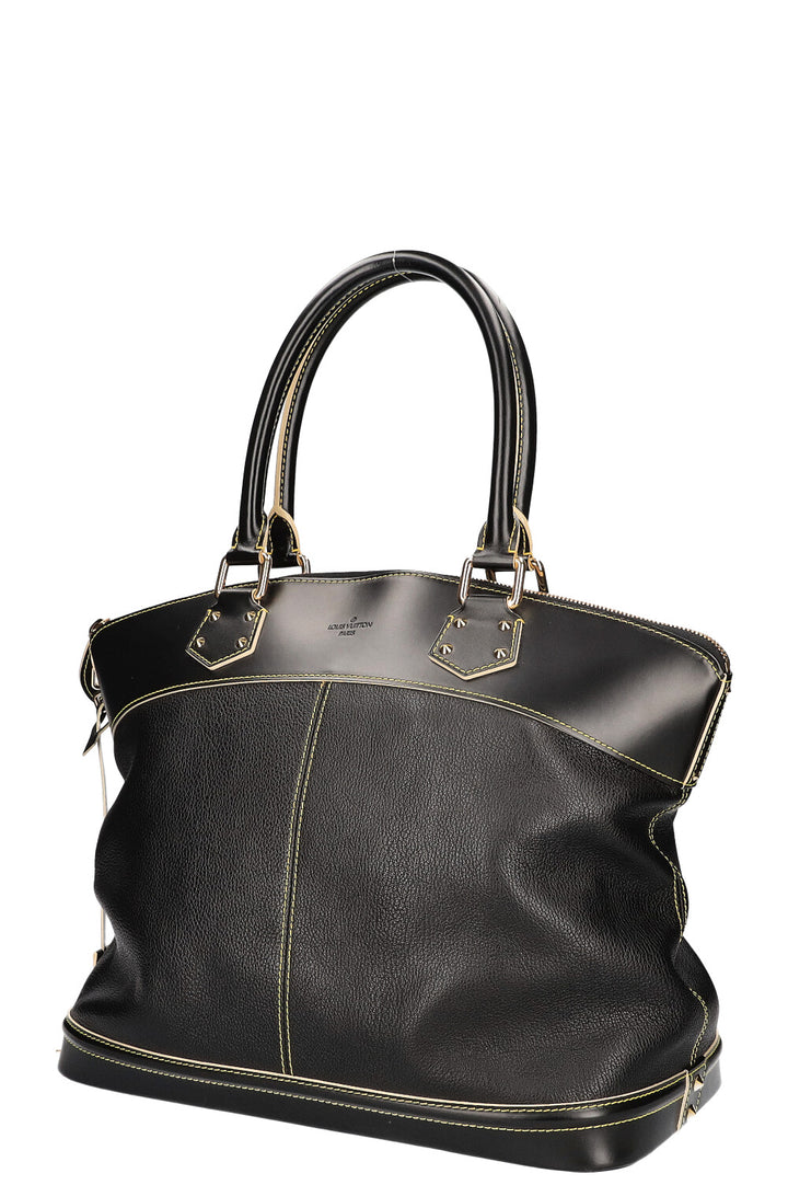 LOUIS VUITTON GM Suhali Lockit Bag Leather Black