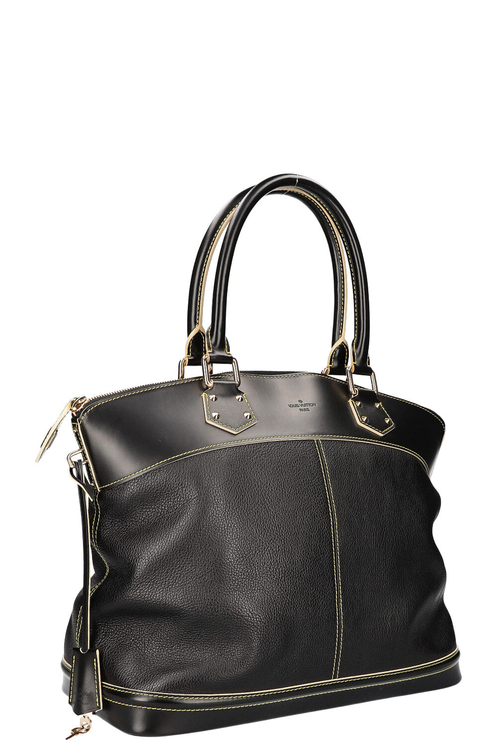 LOUIS VUITTON GM Suhali Lockit Bag Leather Black