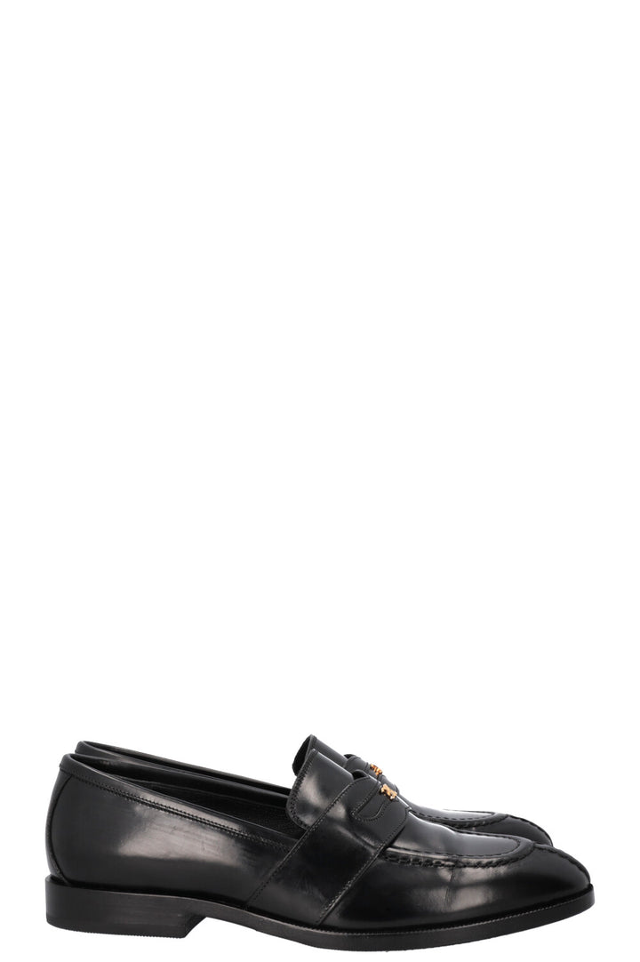 CELINE Malaquais Triomphe Loafers Leather Black