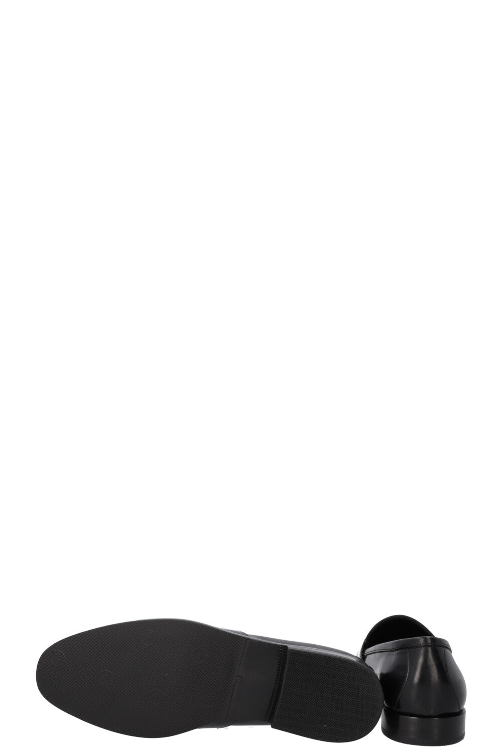 CELINE Malaquais Triomphe Loafers Leather Black