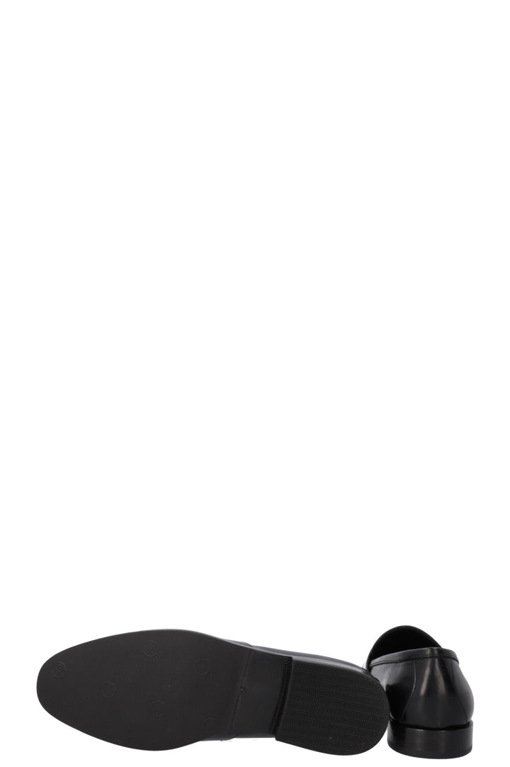 CELINE Malaquais Triomphe Loafers Leather Black