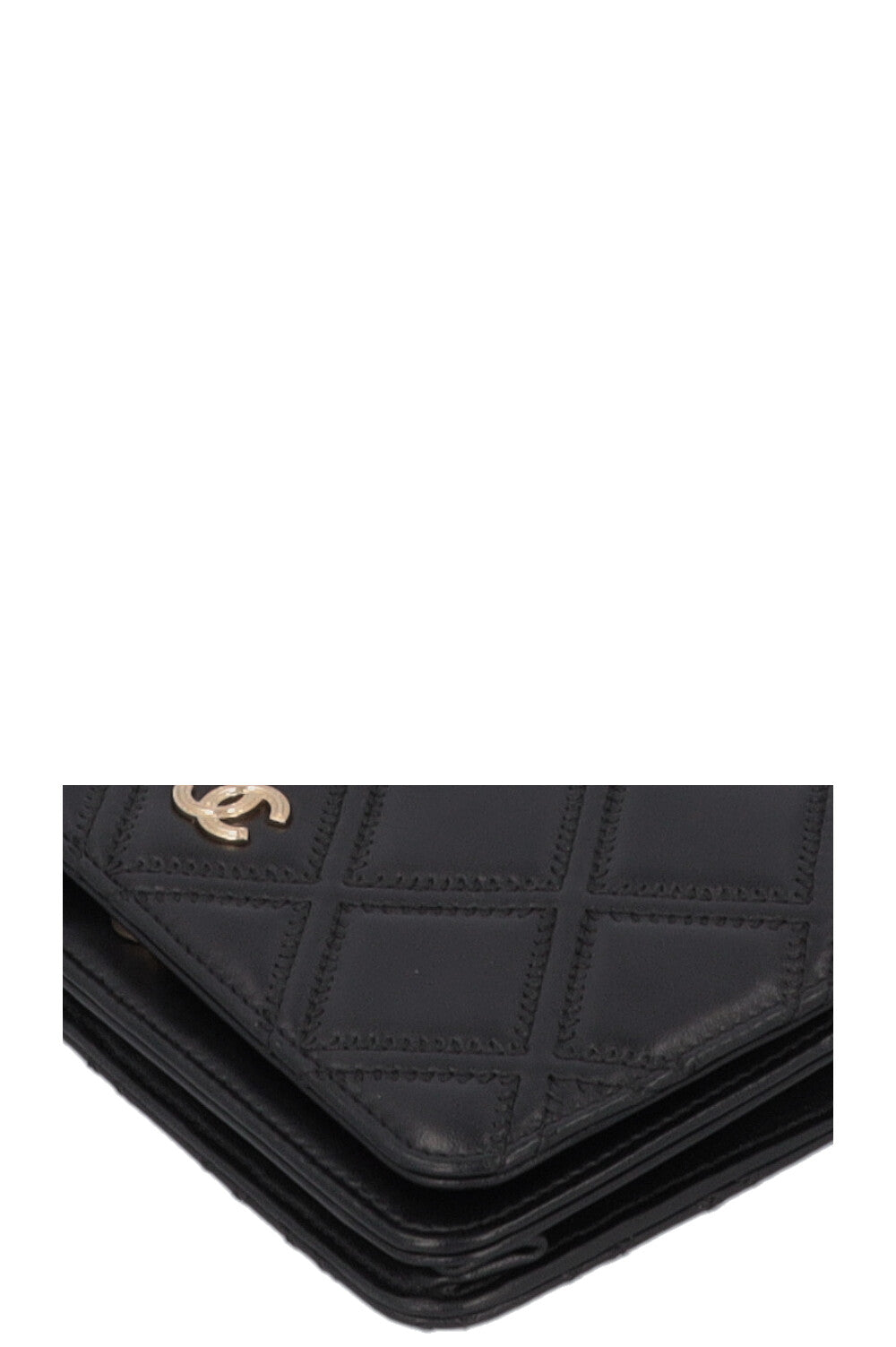 CHANEL Tassle WOC Quilted Leather Black