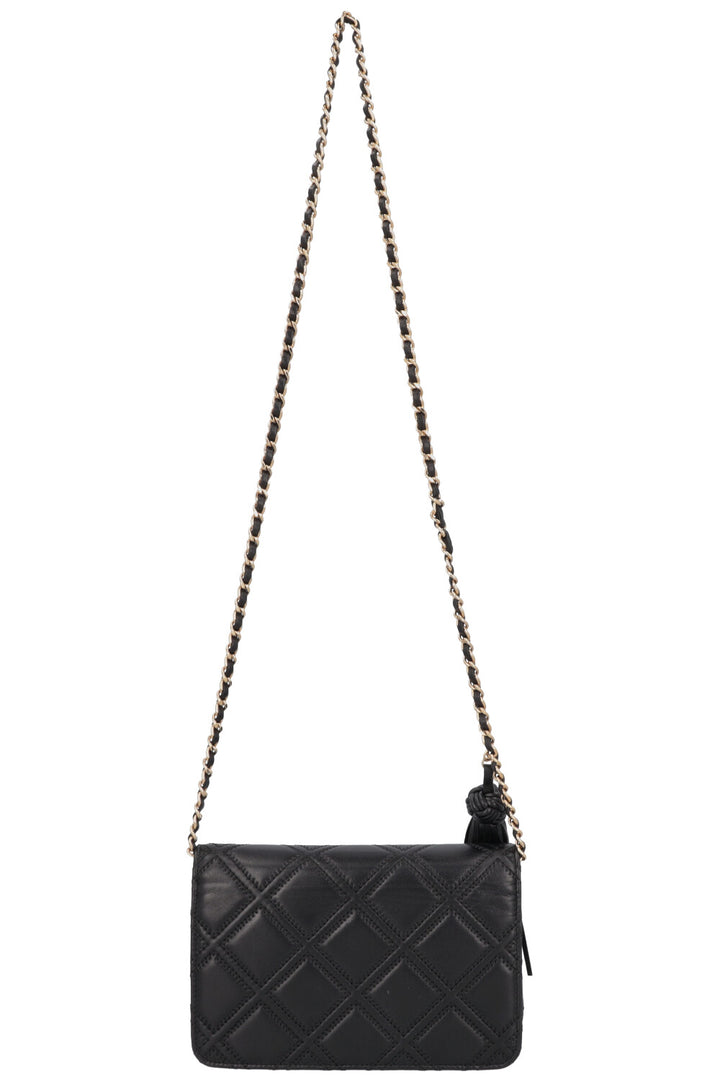 CHANEL Tassle WOC Quilted Leather Black