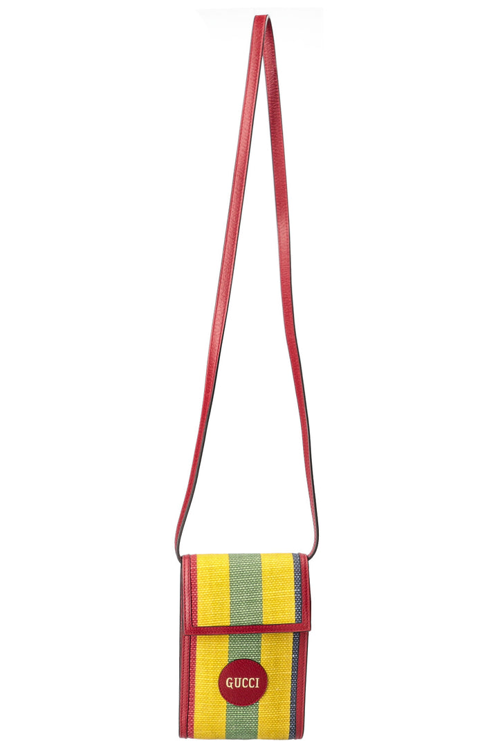 GUCCI Baiadera Striped Crossbody Bag