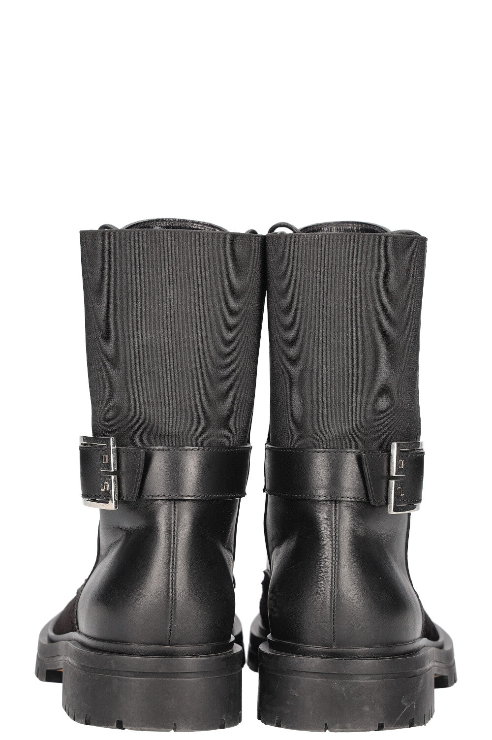 GIVENCHY Aviator Lace Up Boots Black