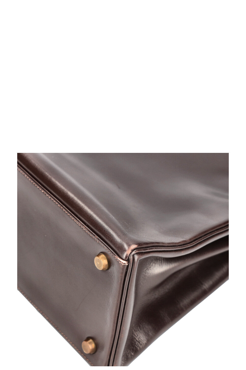 HERMÈS Kelly 28 Retourne Box Brown