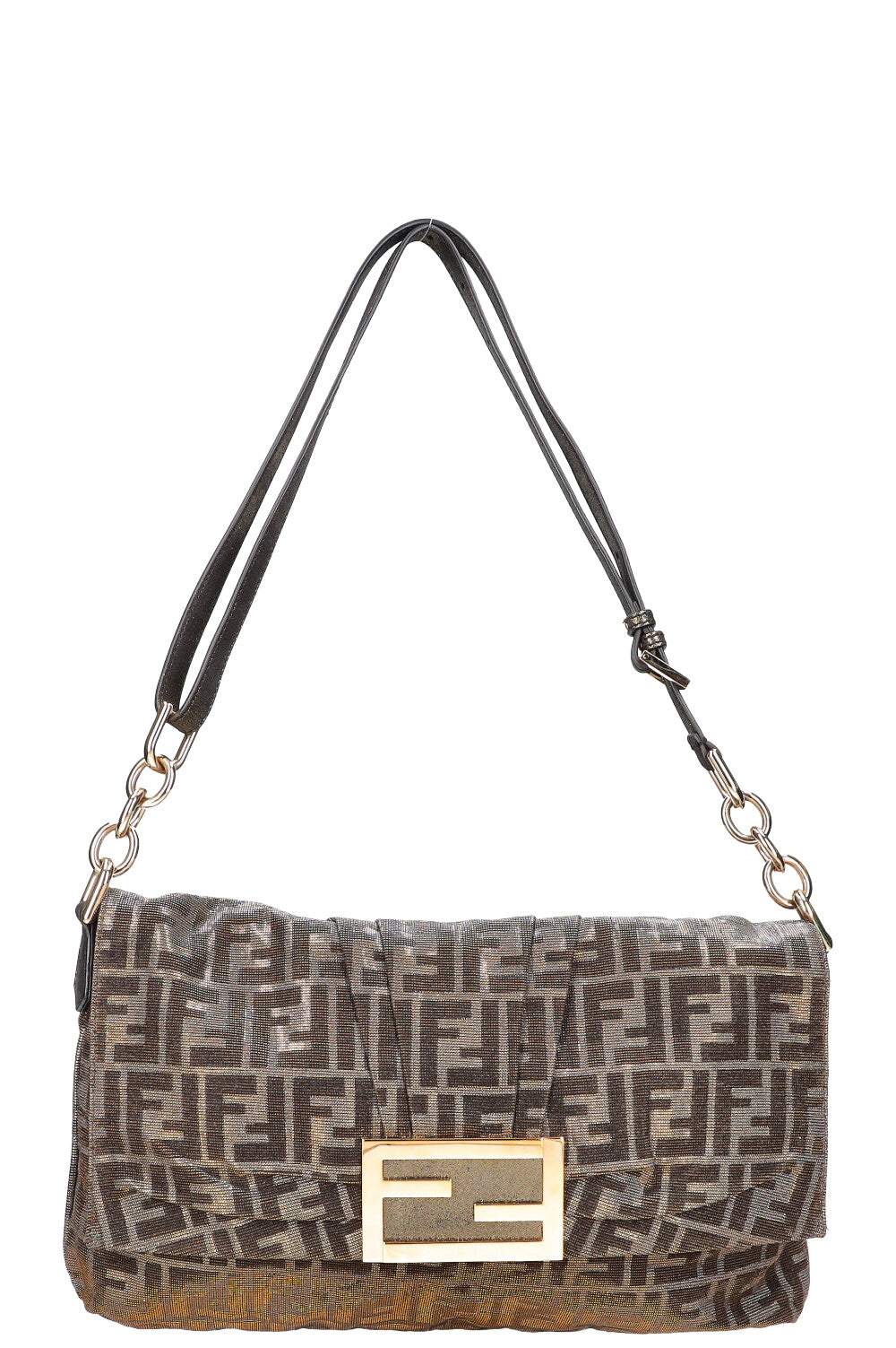 FENDI Glitter Baguette Hobo Bag Large