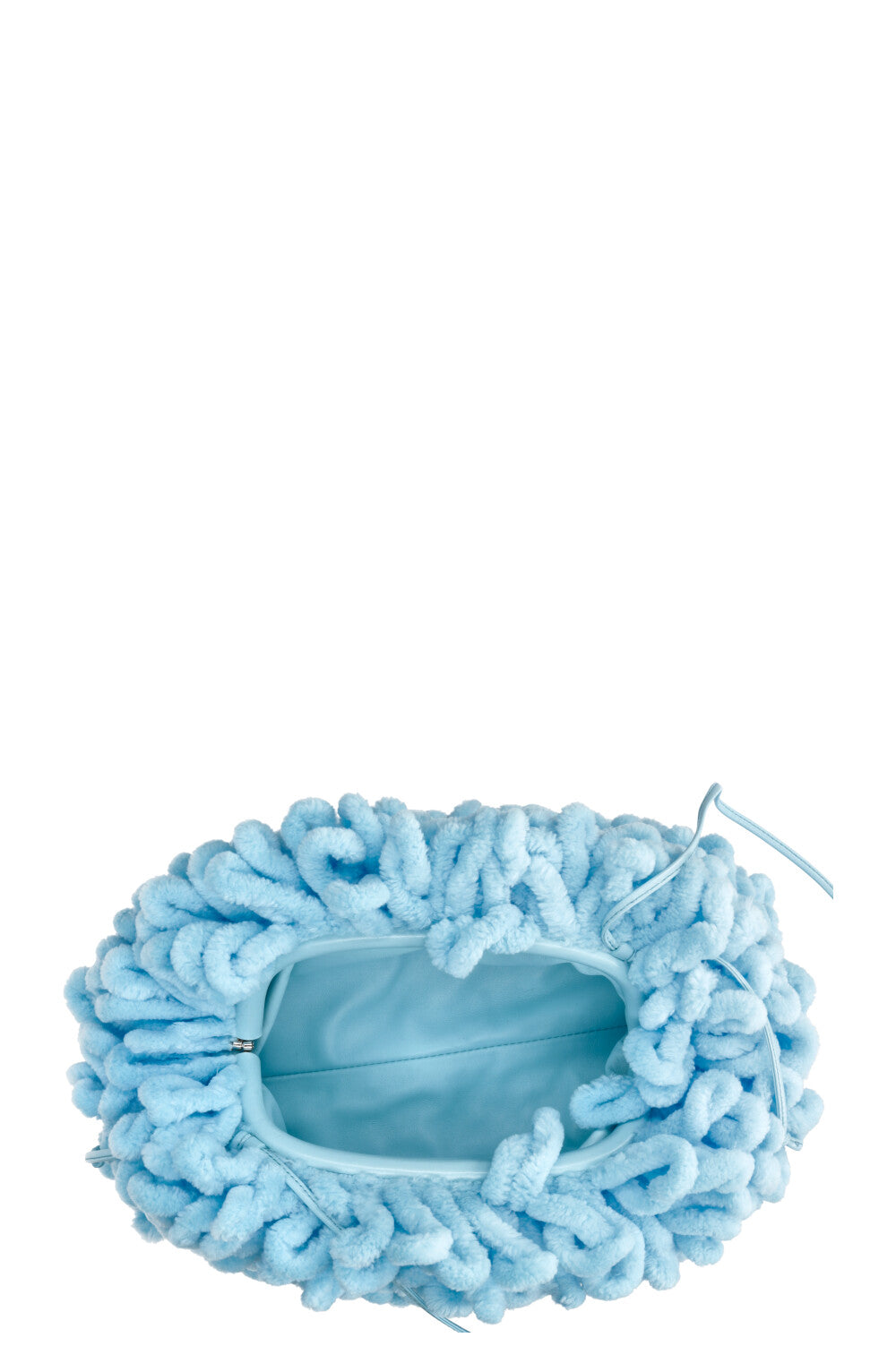 BOTTEGA VENETA Mini Mop Clutch Baby Blue