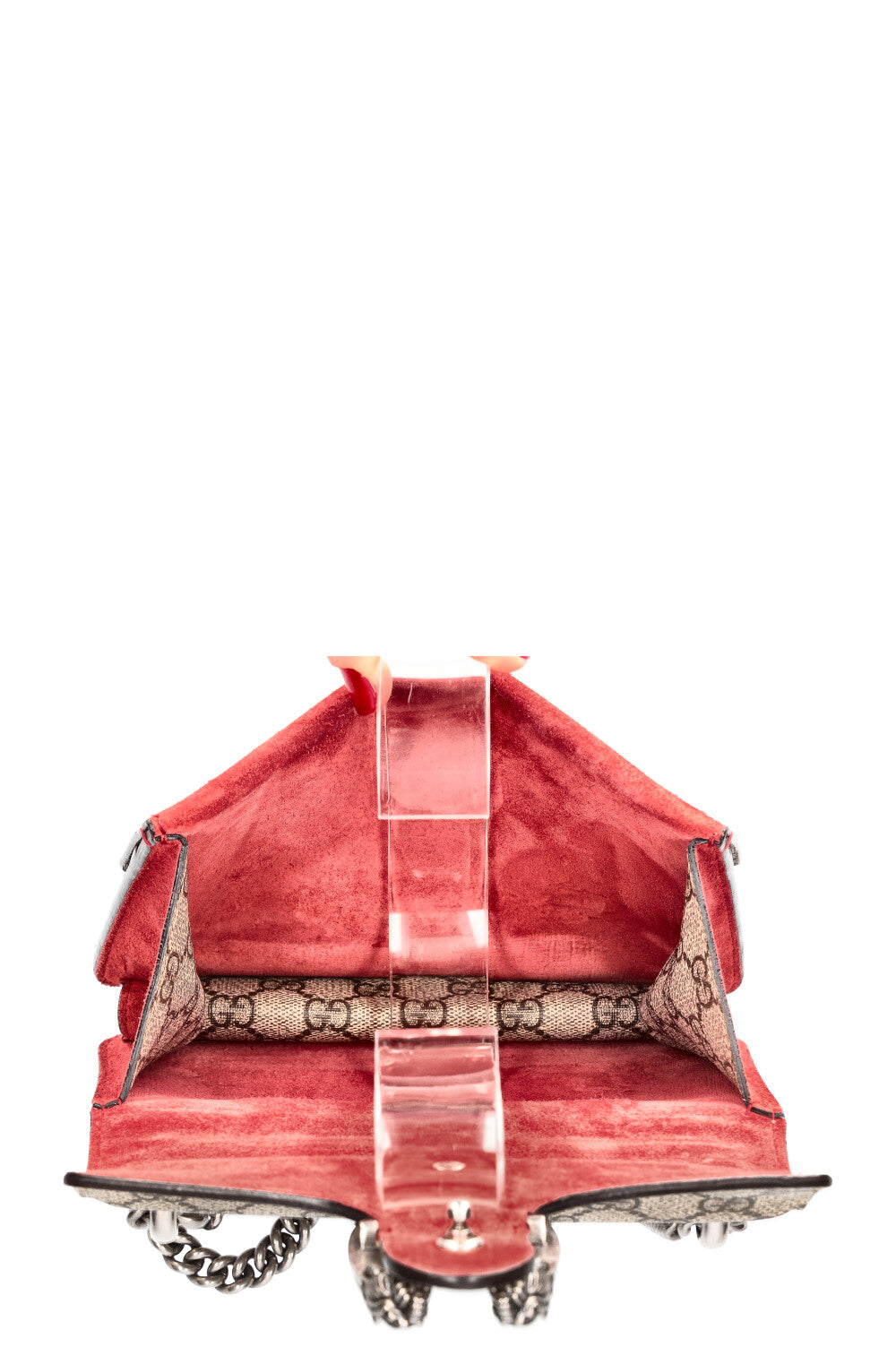 GUCCI Mini Dionysus Bag GG Supreme Red