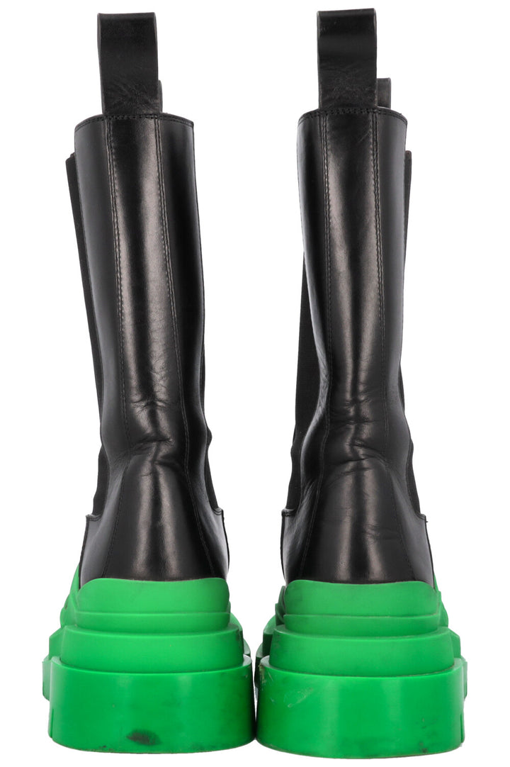 BOTTEGA VENETA Tire Chelsea Boots leather Black Green