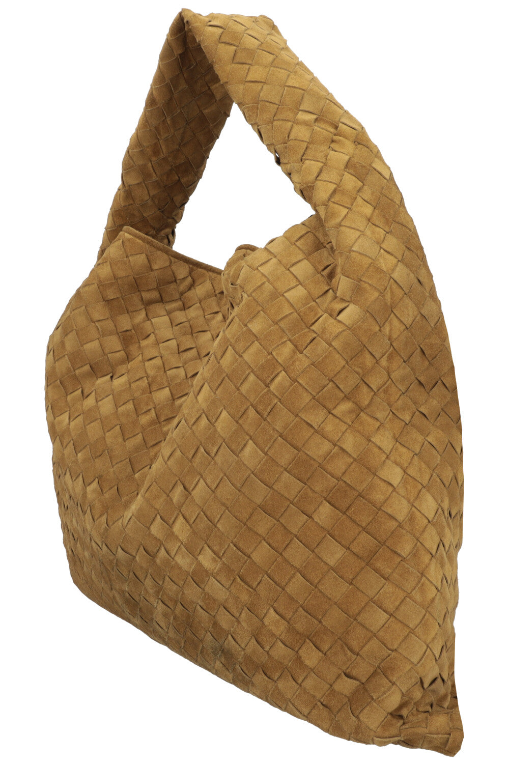 BOTTEGA VENETA Hop Tote Bag Intrecciato Suede