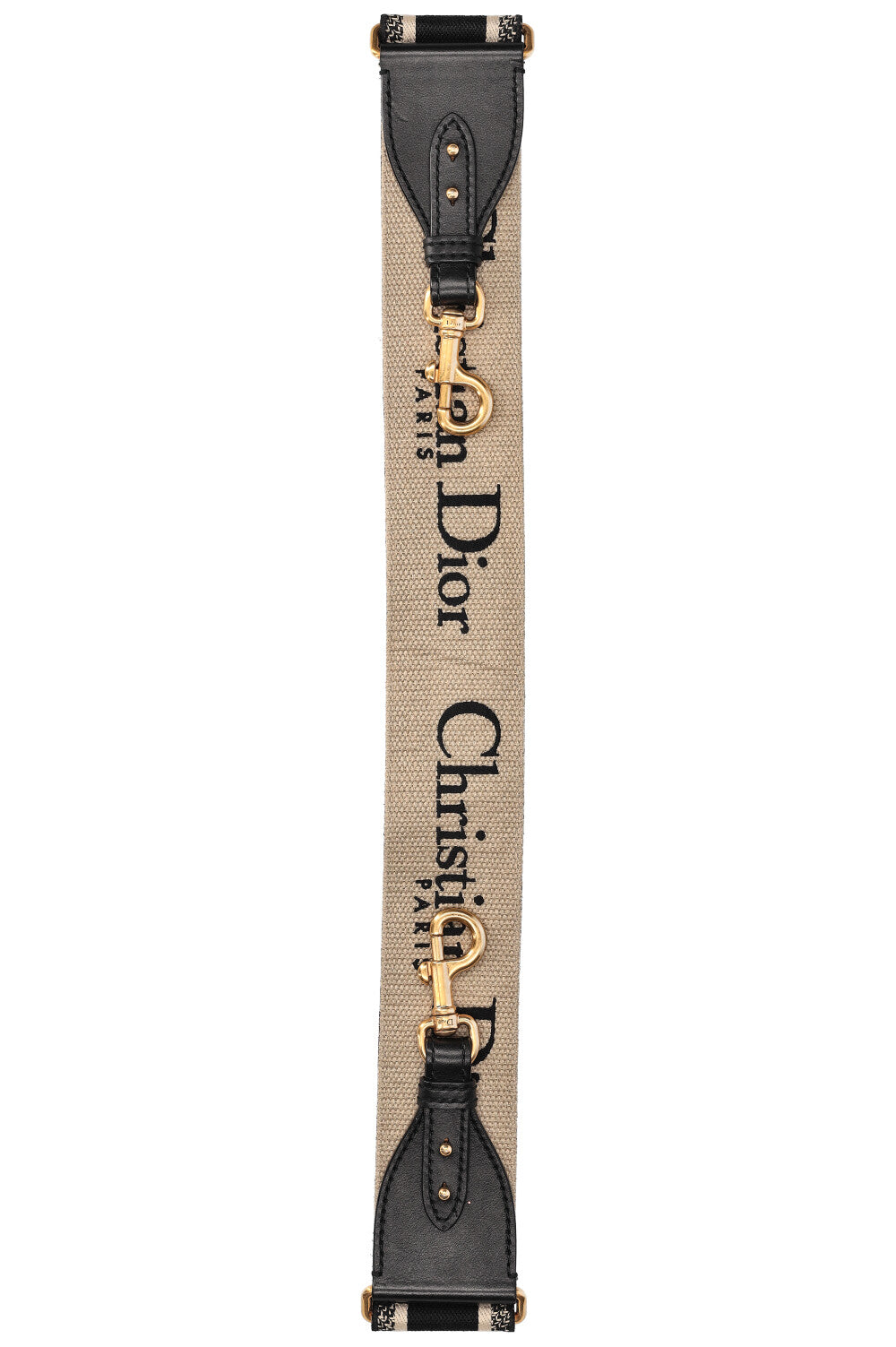 CHRISTIAN DIOR Logo Shoulder Strap Black