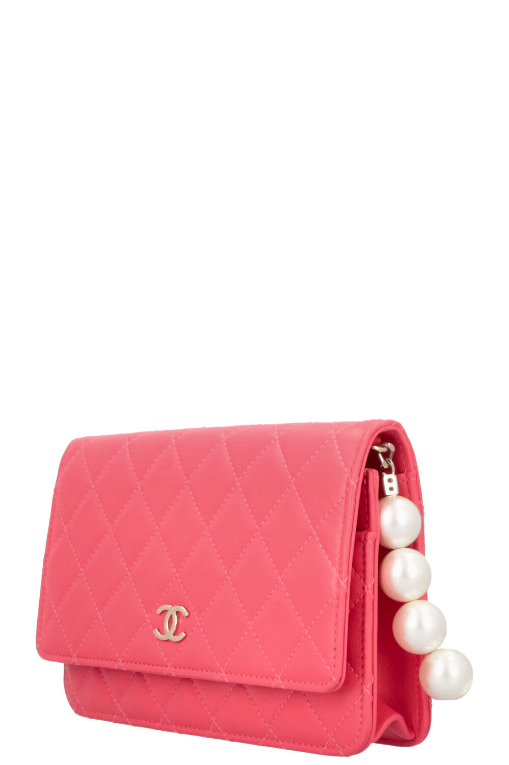 CHANEL XL Pearl Quilt Mini WOC Pink