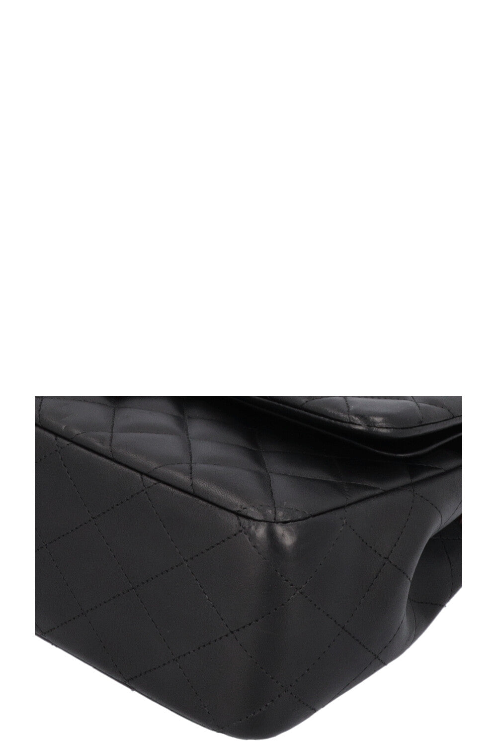 CHANEL Large Double Flap Bag Leather Black