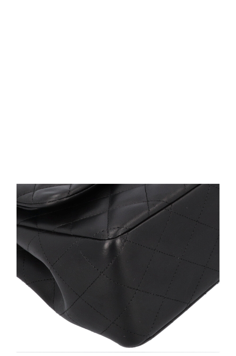 CHANEL Large Double Flap Bag Leather Black