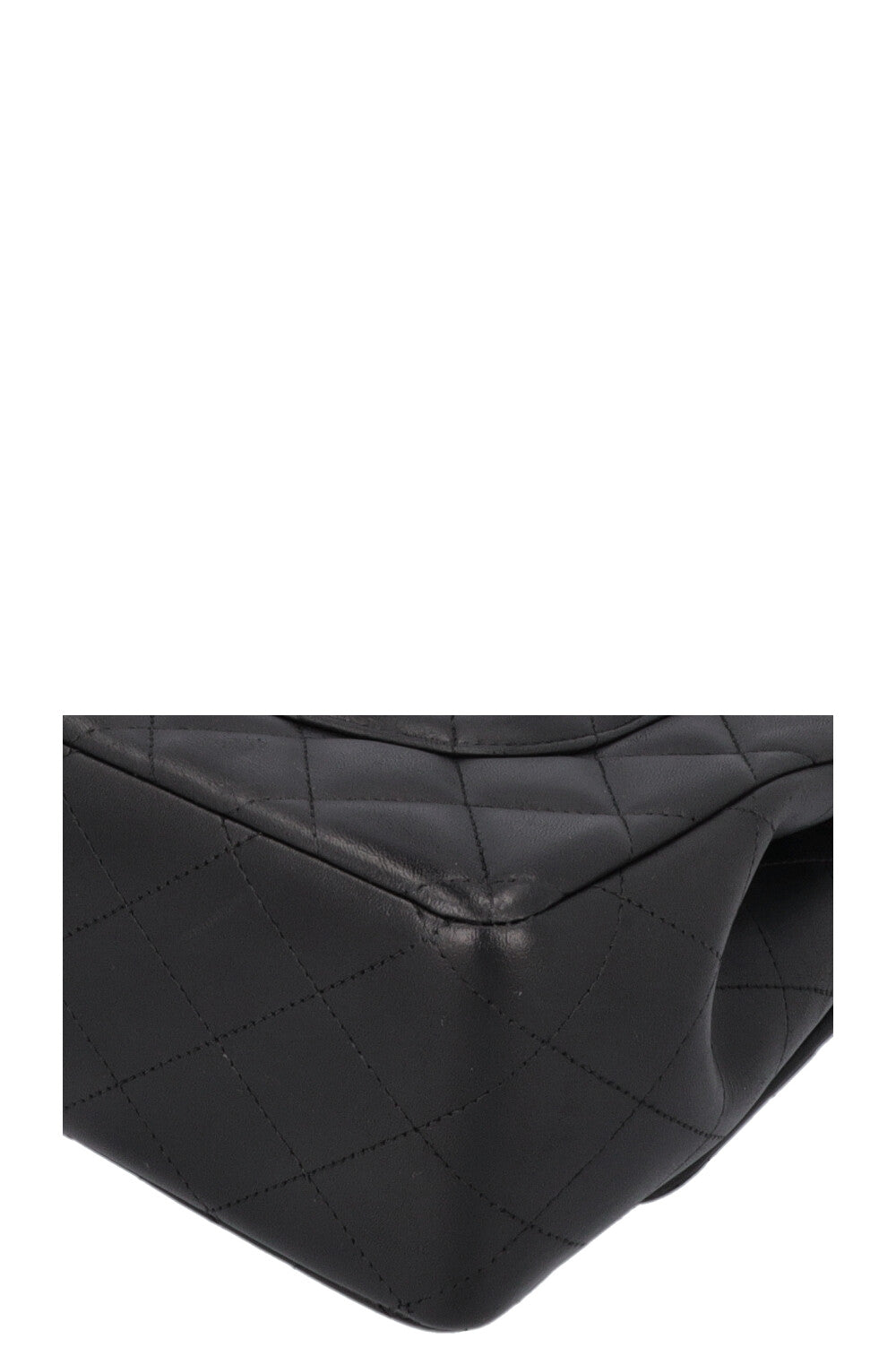 CHANEL Large Double Flap Bag Leather Black