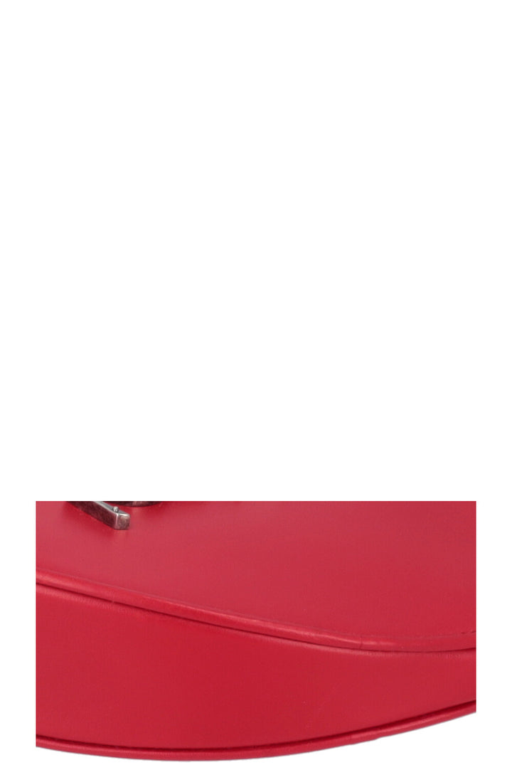 SAINT LAURENT Tassel Heart Bag Red