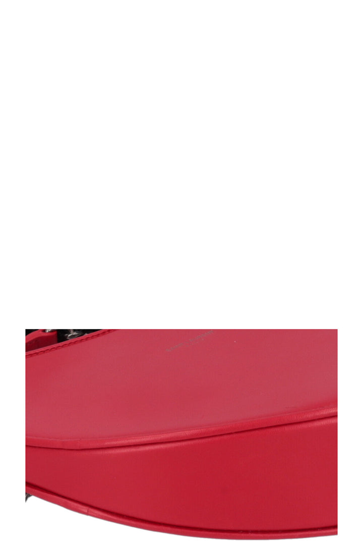 SAINT LAURENT Tassel Heart Bag Red