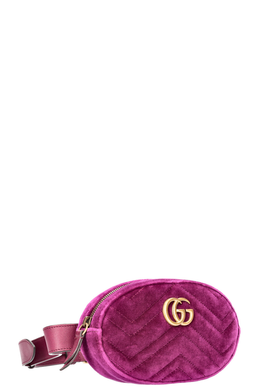 GUCCI Marmont Belt Bag Velvet Purple